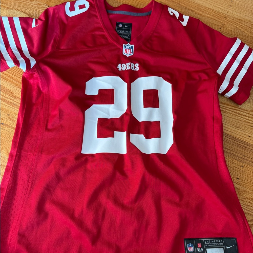 Nike NFL San Francisco 49ers #29 Red Jersey Hufanga